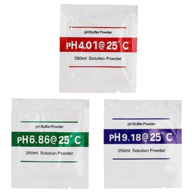 Set de 3 plicuri solutie de calibrare a PH-ului