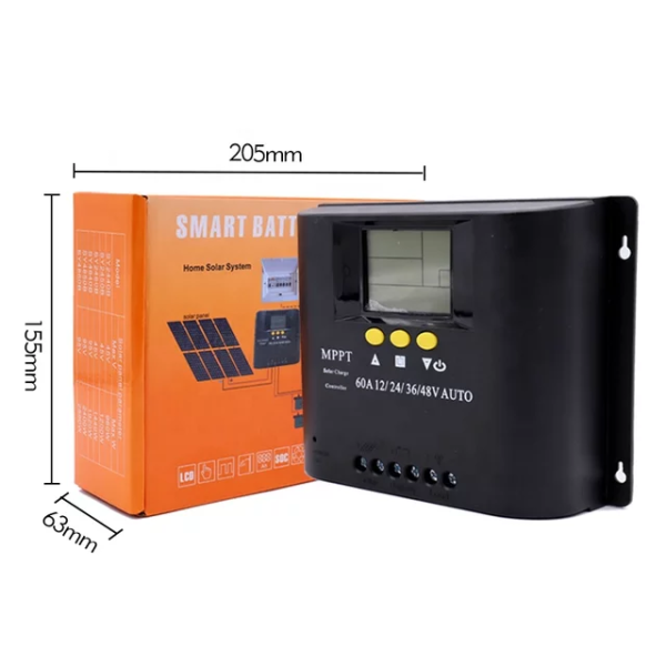 Controler solar MPPT 40A cu afisaj electronic, 12V/24V/36V/48V, 7 moduri de functionare