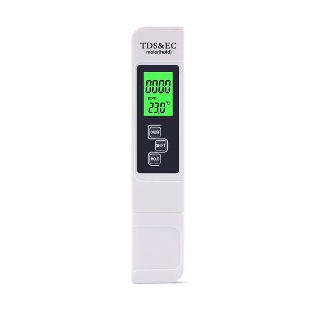 Tester TDS&EC pentru controlul puritatii, conductivitatii si temperaturii apei, precis si fiabil, 0-9999 ppm