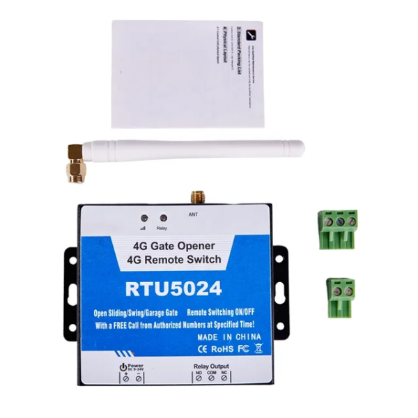 Releu deschidere poarta/usa RTU5024 prin GSM 4G, Comanda de la distanta prin apel/sms, Fara limita de distanta, Frecventa 850/900/1800/1900 MHz
