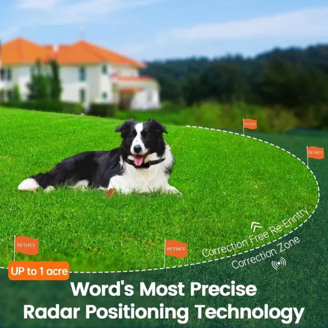 Gard fara fir cu radar precis pentru caini, dresaj caini, monitorizarein timp real a distantei, pentru interior si exterior, zona interzisa - imagine 5