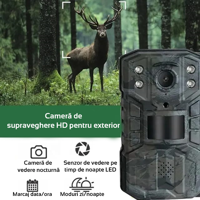 Camera de vanatoare profesionala 4G cu aplicatie mobila, rezolutie video 2,7 K, viteza de declansare 0,5 s, transmisiune live, microfon, vedere nocturna - imagine 10
