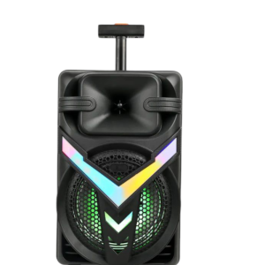 Boxă Portabilă cu Subwoofer de 8 Inch, Bluetooth, 100W PMPO, Lumini LED RGB și Microfon – Sunet Premium pentru Petreceri și Karaoke, putere 20W