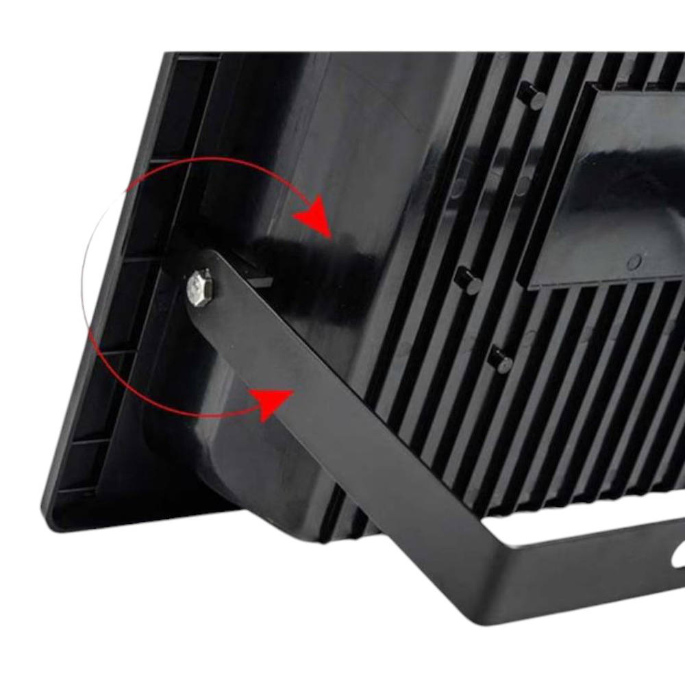 Lampa solara de exterior cu telecomanda si senzor lumina, 200 W, proiector cu 54 LED SMD, panou solar inclus