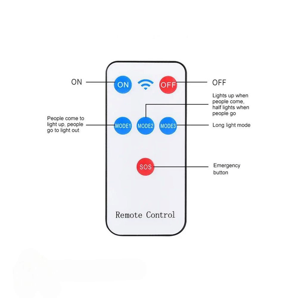 Lampa stradala cu incarcare solara, cu senzor de miscare 8 LED lense, 60W, negru