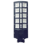 Lampa solara stradala sau gradina cu panou solar incorporat, 380 LED SMD, lumina neutra, control din telecomanda, senzori amurg, miscare si lumina