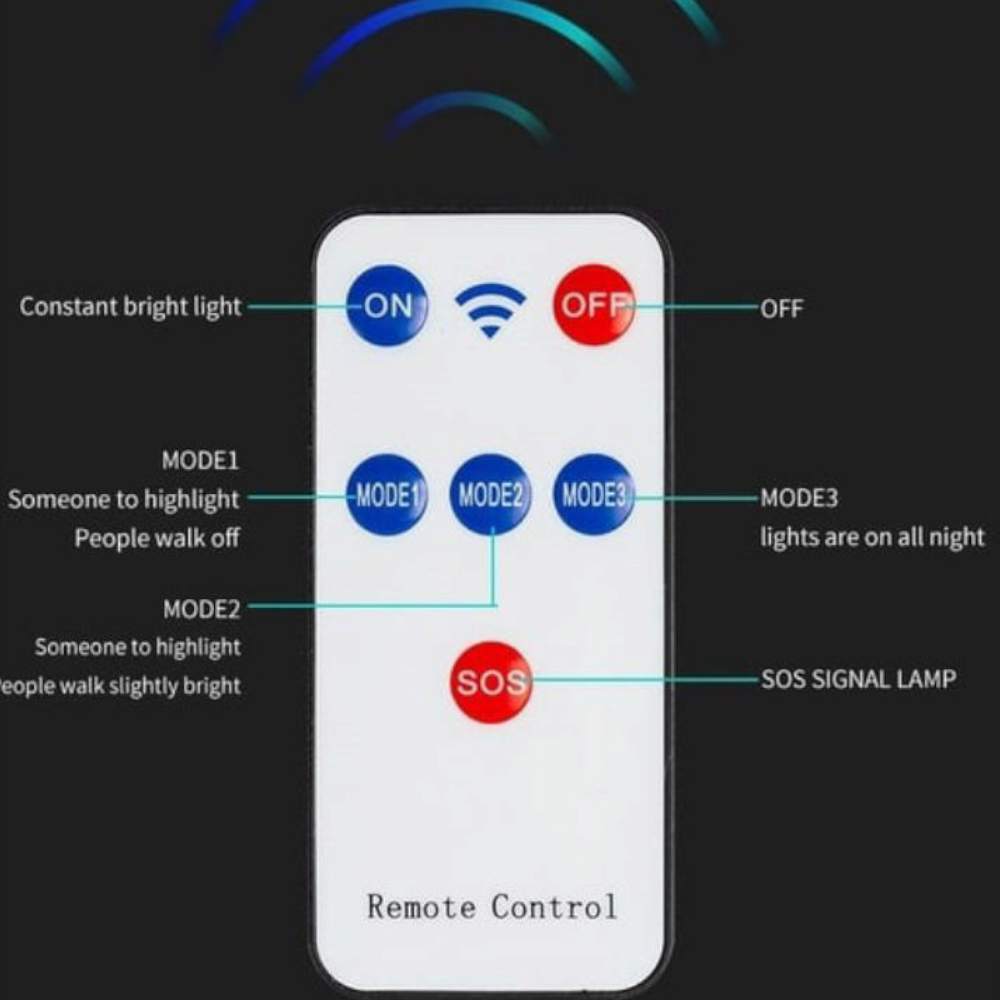 Lampa solara stradala cu 20 LED COB si telecomanda, senzor de miscare, protectie IP65
