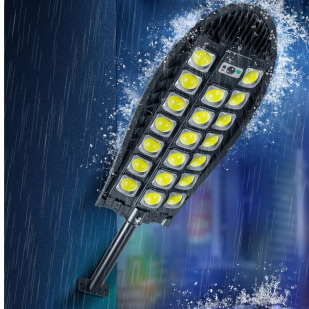 Lampa solara stradala cu 20 LED COB si telecomanda, senzor de miscare, protectie IP65