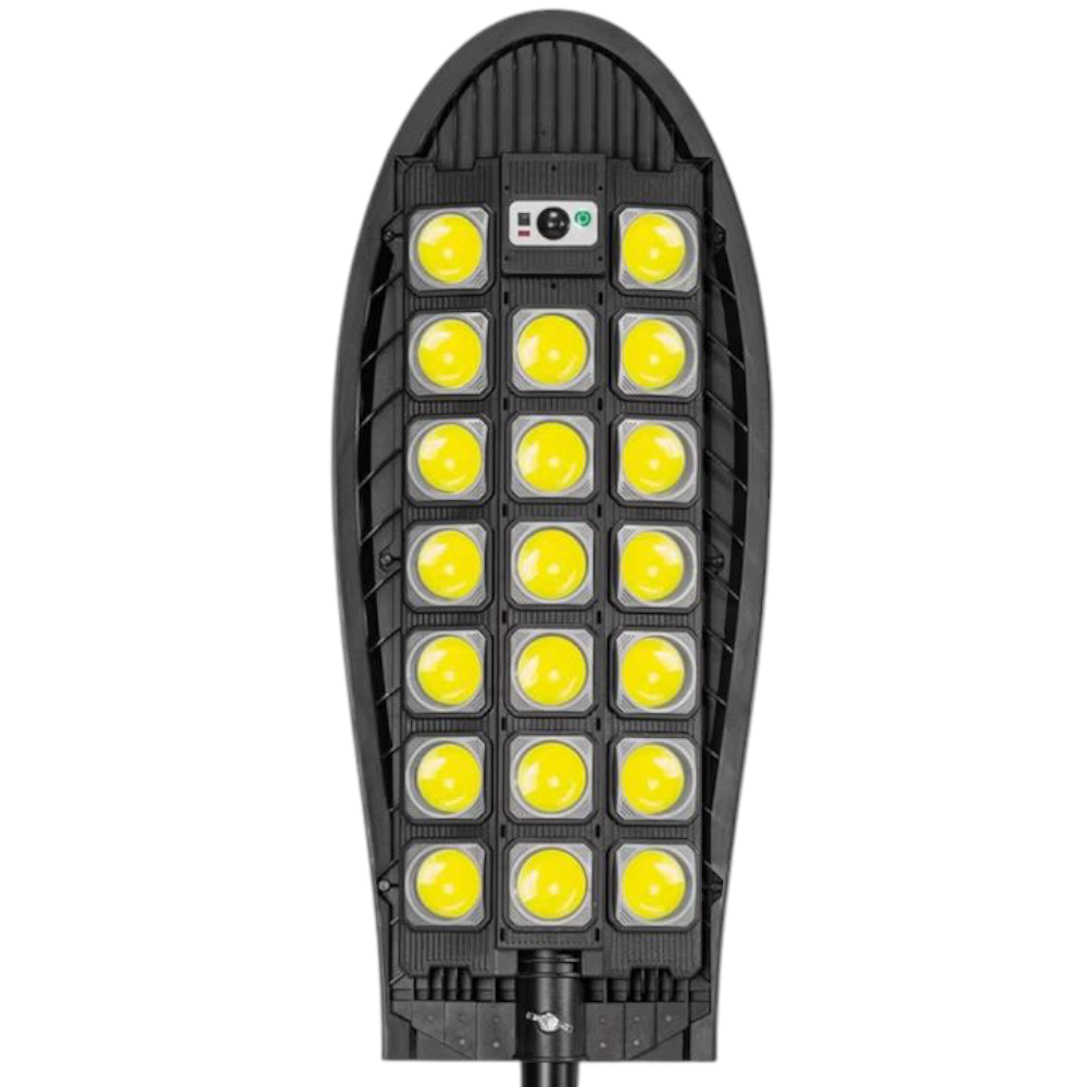 Lampa solara stradala cu 20 LED COB si telecomanda, senzor de miscare, protectie IP65