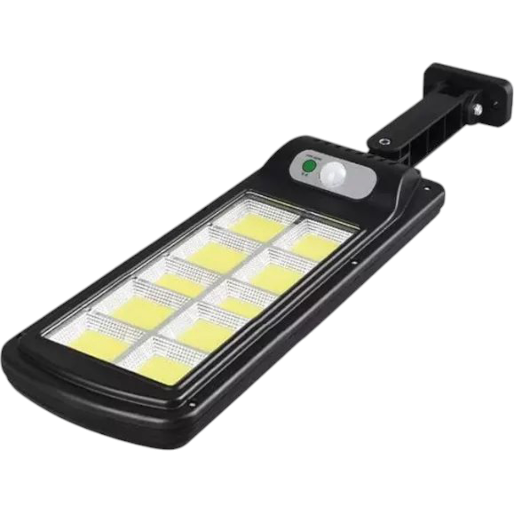 Lampa solara stradala cu senzor si telecomanda, 119 LED SMD, acumulator de 1200 mAh