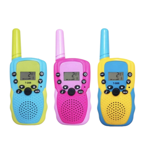 Set 3 statii radio walkie - talkie, raza 6 km, copii varsta +3 ani