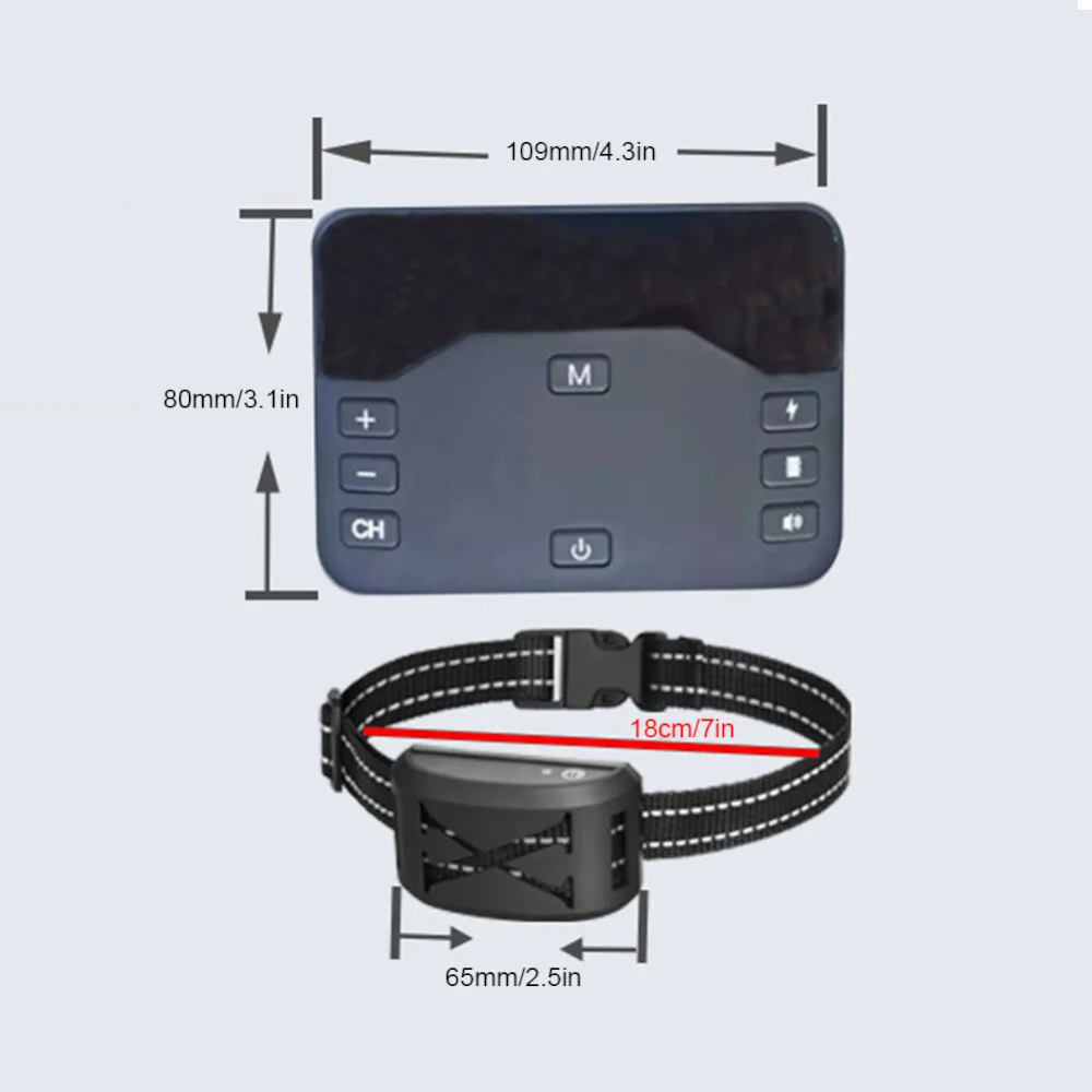 Gard electric fara fir pentru caini incapatanati, sistem de retinere a limitelor animalelor de companie, guler de soc reincarcabil, IP67, raza reglabila, pentru 1 caine