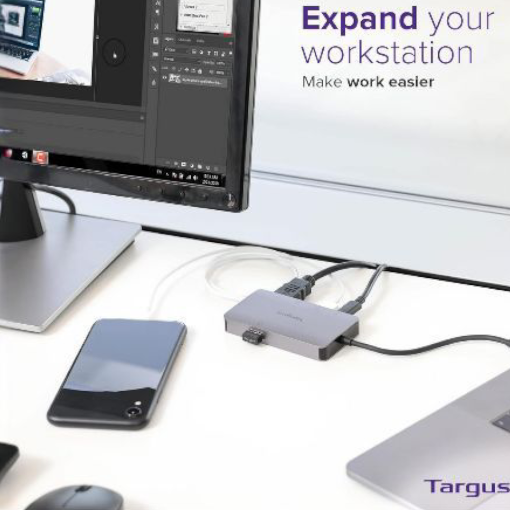 Stație de andocare Targus DOCK419EUZ USB-C cu HDMI/VGA 4K și PD 100W