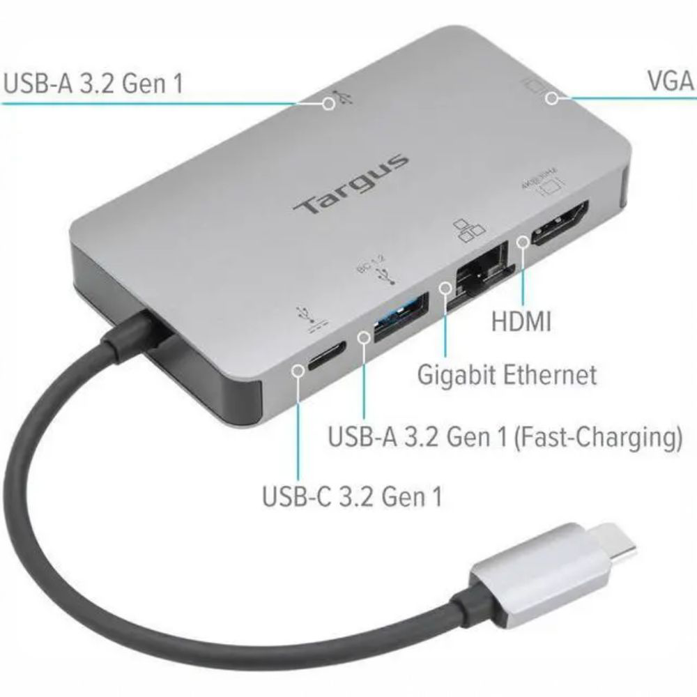 Stație de andocare Targus DOCK419EUZ USB-C cu HDMI/VGA 4K și PD 100W