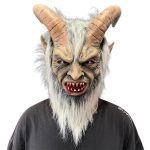 Masca cu coarne Krampus, latex