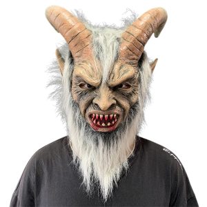 Masca cu coarne Krampus, latex